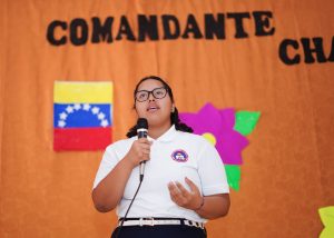 Estudiante del Colegio Maestro Gabriel recuerdan legado del Comandante Hugo Chávez